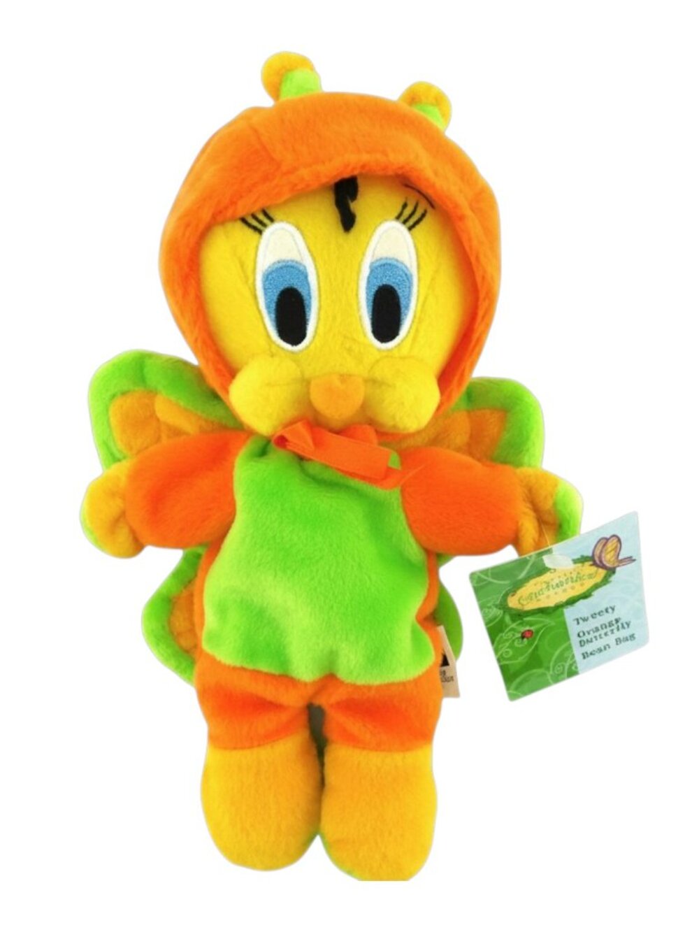 Tweety Butterfly Warner Bros. Orange Limited Bean Bag Plush 1999